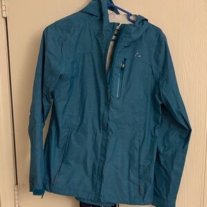 Paradox Teal Hooded Raincoat